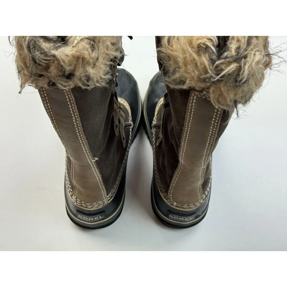 SOREL‎ Joan Of Arctic Winter Snow Boots Women 7 Waterproof Lace up NL1540-051